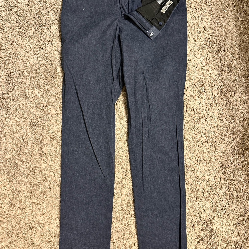 Express Men's Dark Blue Slim Pants